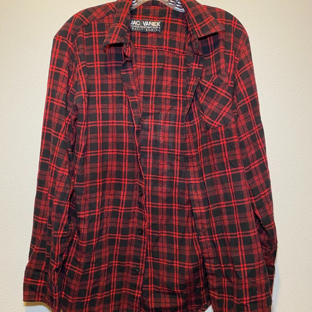 Jac Vanek "I Hate Everyone" Flannel - image 2